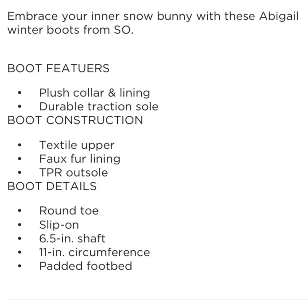SO Abigail Boots Women’s size 6 - Picture 8 of 9
